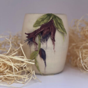 Ceramic Vase-Weeping fuchsia